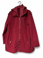 Red French Connection jacket with hood #winterjacket L 32 W23 SKU 6932