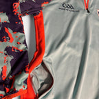 GAA quarter zip sweatshirt in blue and orange #GAA SKU 6863