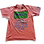 1990s Wrangler pink and green vintage t-shirt clothing in medium sku 7007