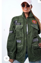 " Unisex Ayios Navy Green Street wear Jacket Made In Greece With Unique Distressed Look L32 W22 in L/XL SKU 6915"