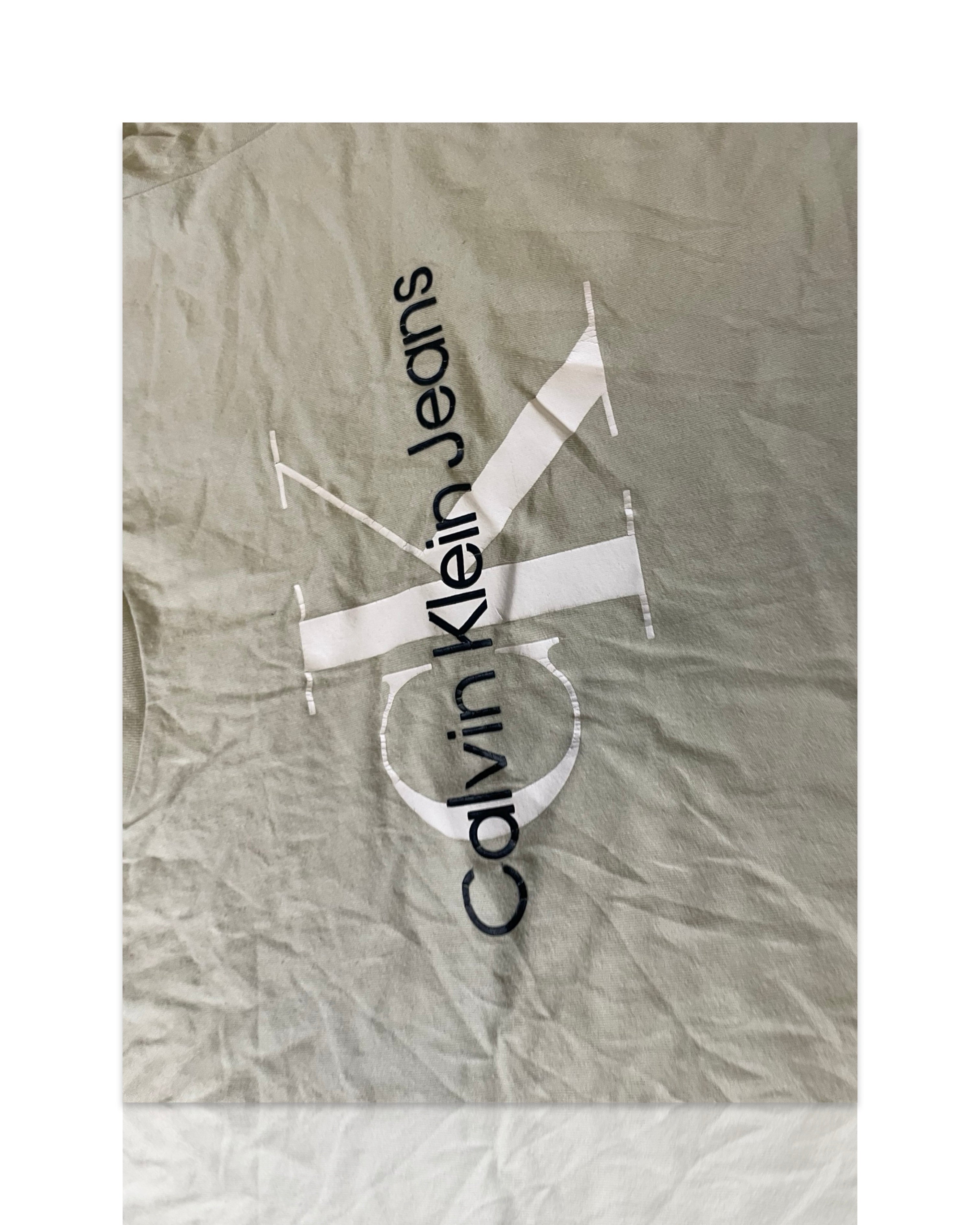 Vintage 90s Calvin Klein USA Made T Shirt Short Sleeve Mens  IN XS L 27 W18 sku |4270