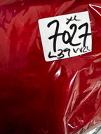 Red vintage Chinese-style kimono with bee embroidery kimono in xl collar to hem 39 pit to pit 22 sku 7027