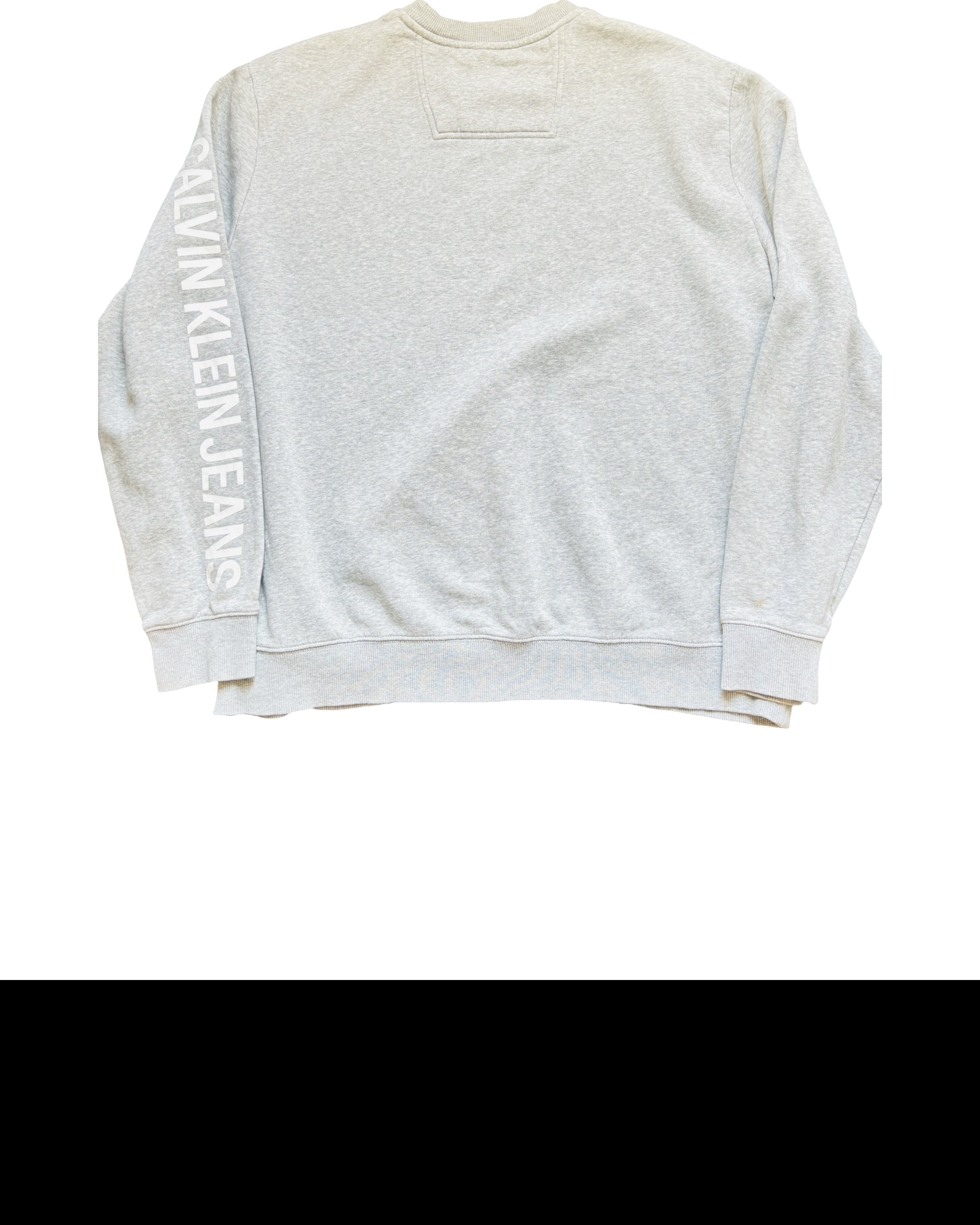 Vintage Calvin Klein Grey Sweater - Size M (Tag XXL, Recommended M)