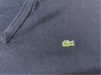 Lacoste vintage men’s v-neck sweater pullover size XXL navy SKU |4277