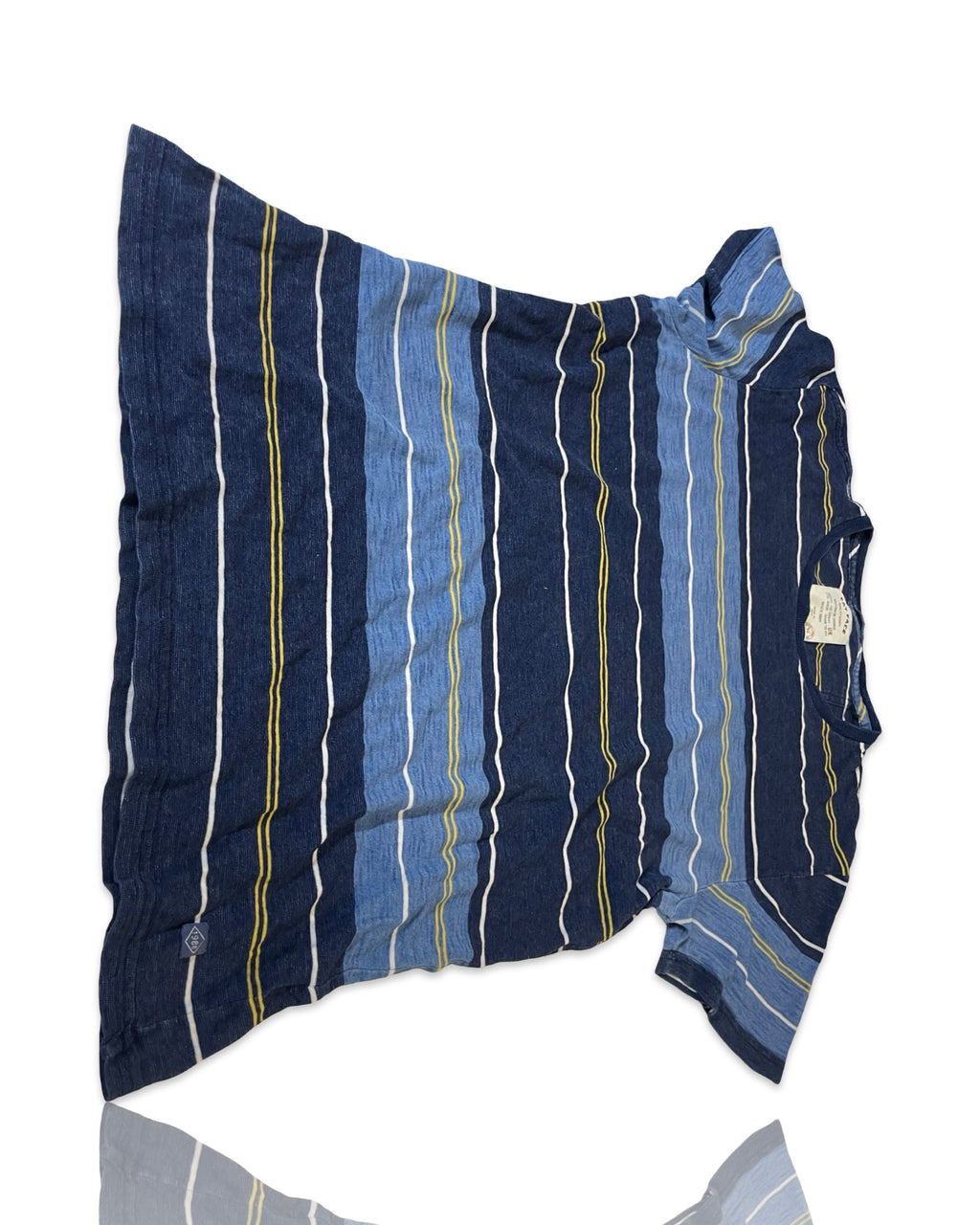 Fatface Men's Blue and Green T-shirt L27 W21 |SKU 4191