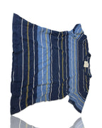Fatface Men's Blue and Green T-shirt L27 W21 |SKU 4191