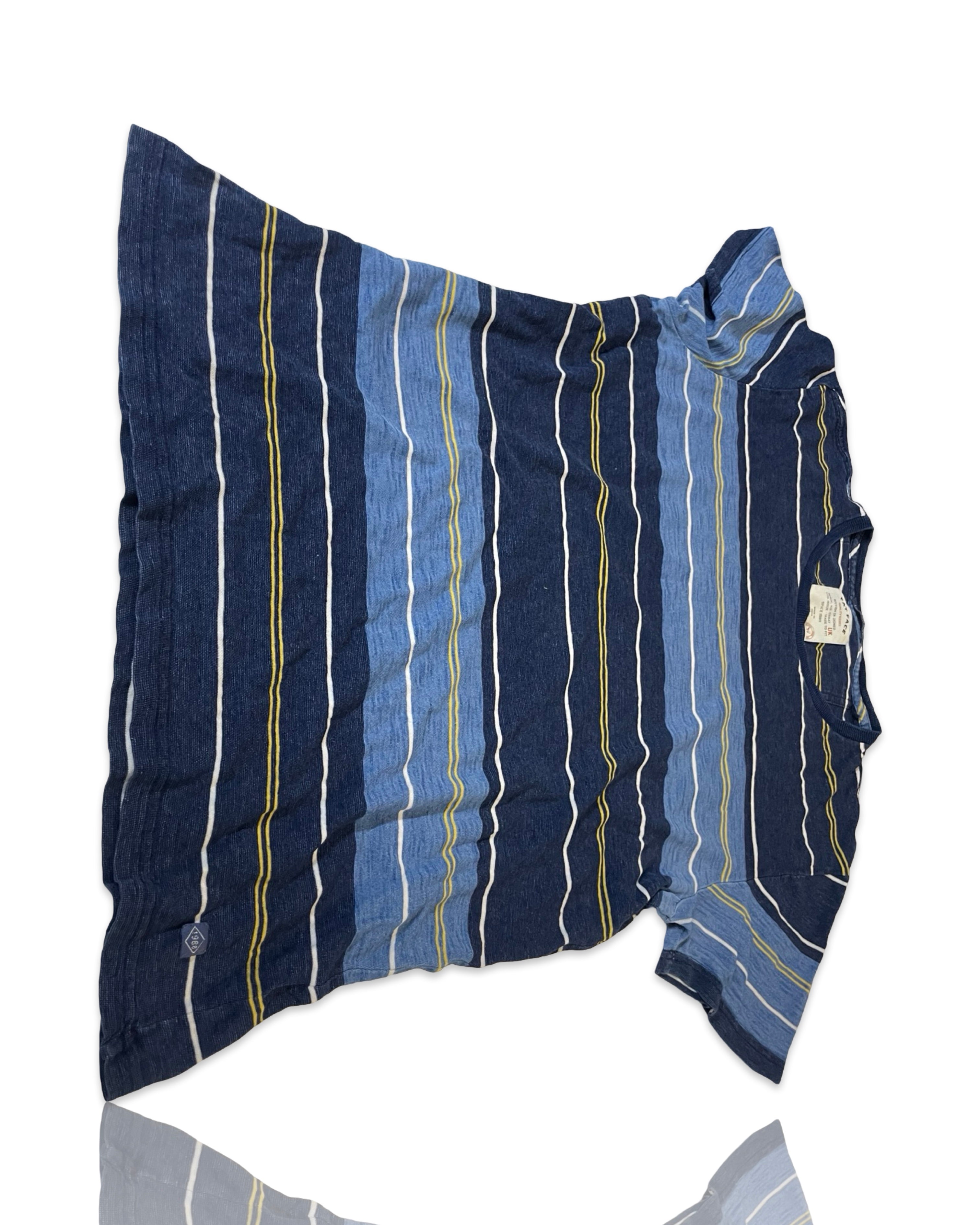 Fatface Men's Blue and Green T-shirt L27 W21 |SKU 4191