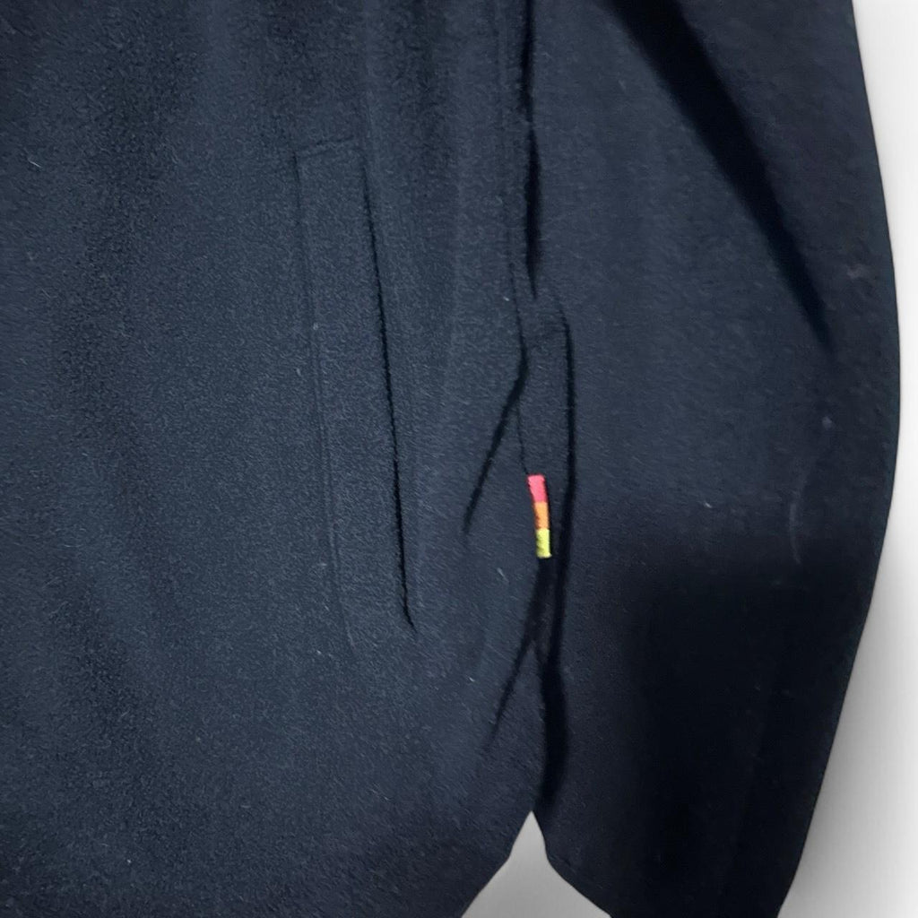 Sundek Black zip-up fleece jacket with red accents #fleecelove L29 W20 sku 6890 in xs