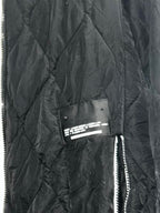 Women’s Black Down Padded Coat size XL Womens Full Zip Long Puffer Jacket Hooded