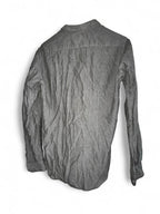 Men’s grey Zara slim fit button up shirt #slimfit in size medium collar to hem 30 pit to pit 19 sku 7049