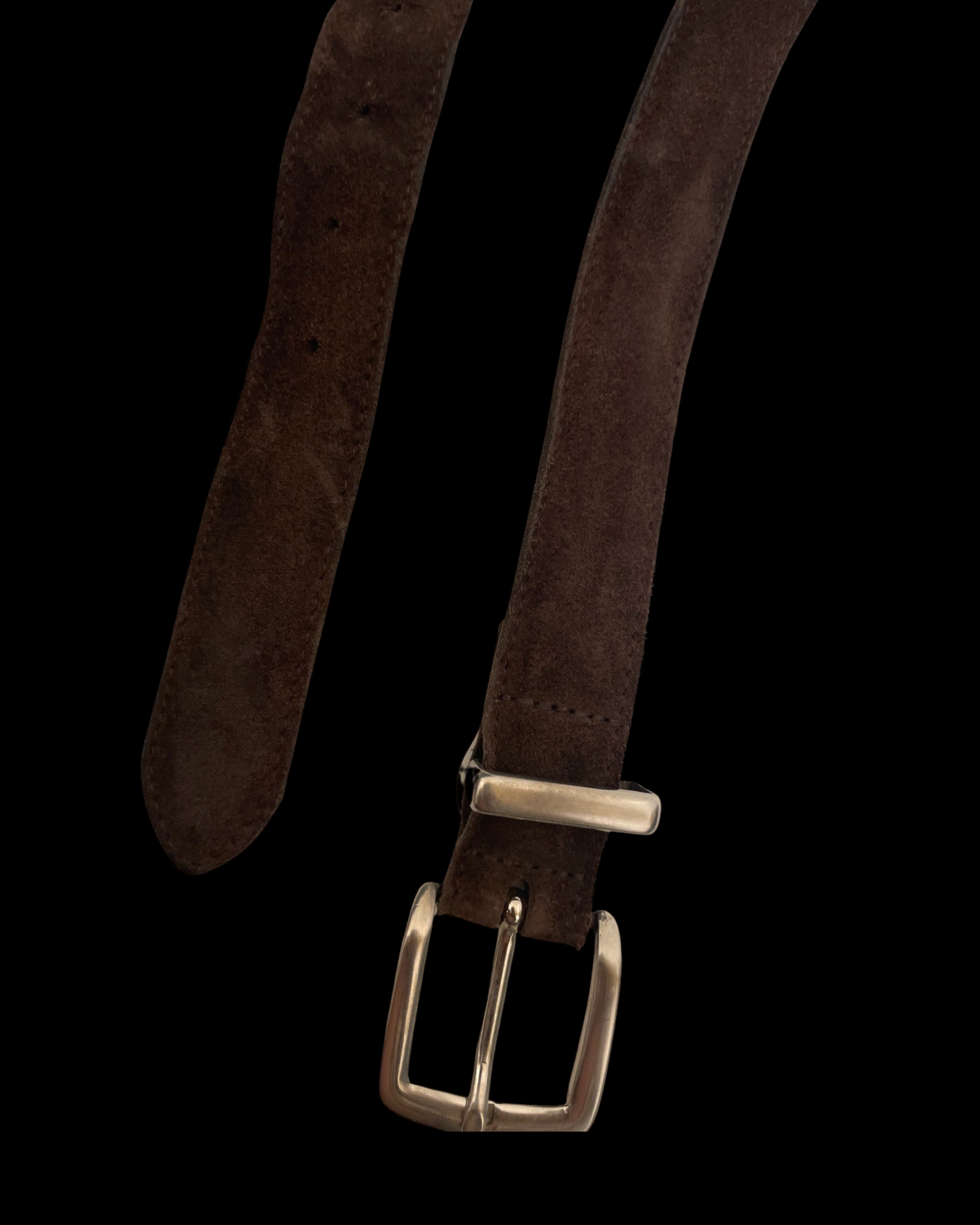 Vintage made in England mens brown leather belt