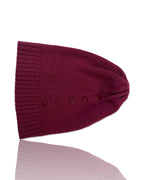 Cute womens y2k burgundy wine beannie |SKU 4192