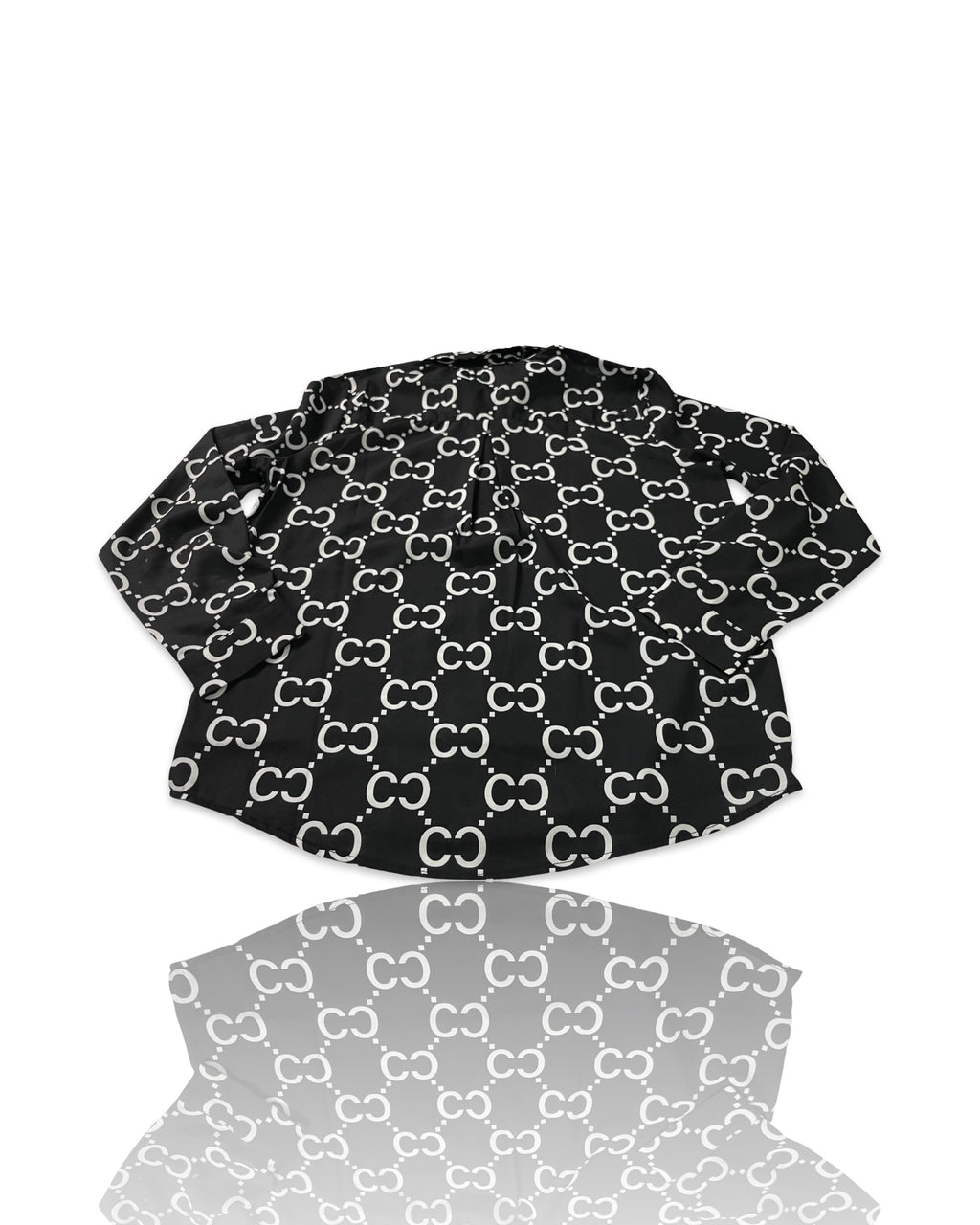 Cliche Vintage| Vintage black monogram unbranded Womens shirt