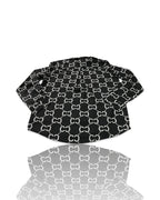 Cliche Vintage| Vintage black monogram unbranded Womens shirt