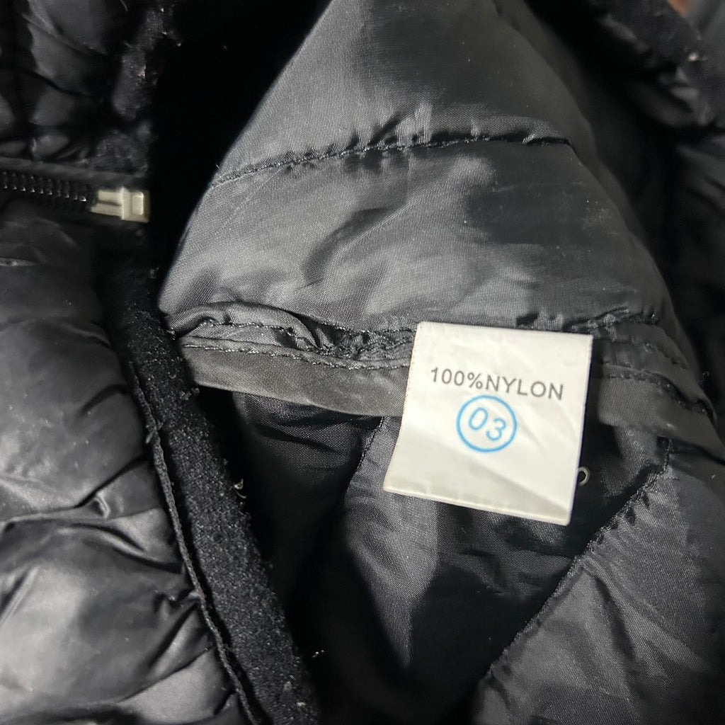 Black Puffer Jacket Women’s With Hood  L/XL sku 6910 L26 w21