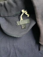 COS Women's  Black 100% collared Trench Coat in Small SKU 6942  L33 W22