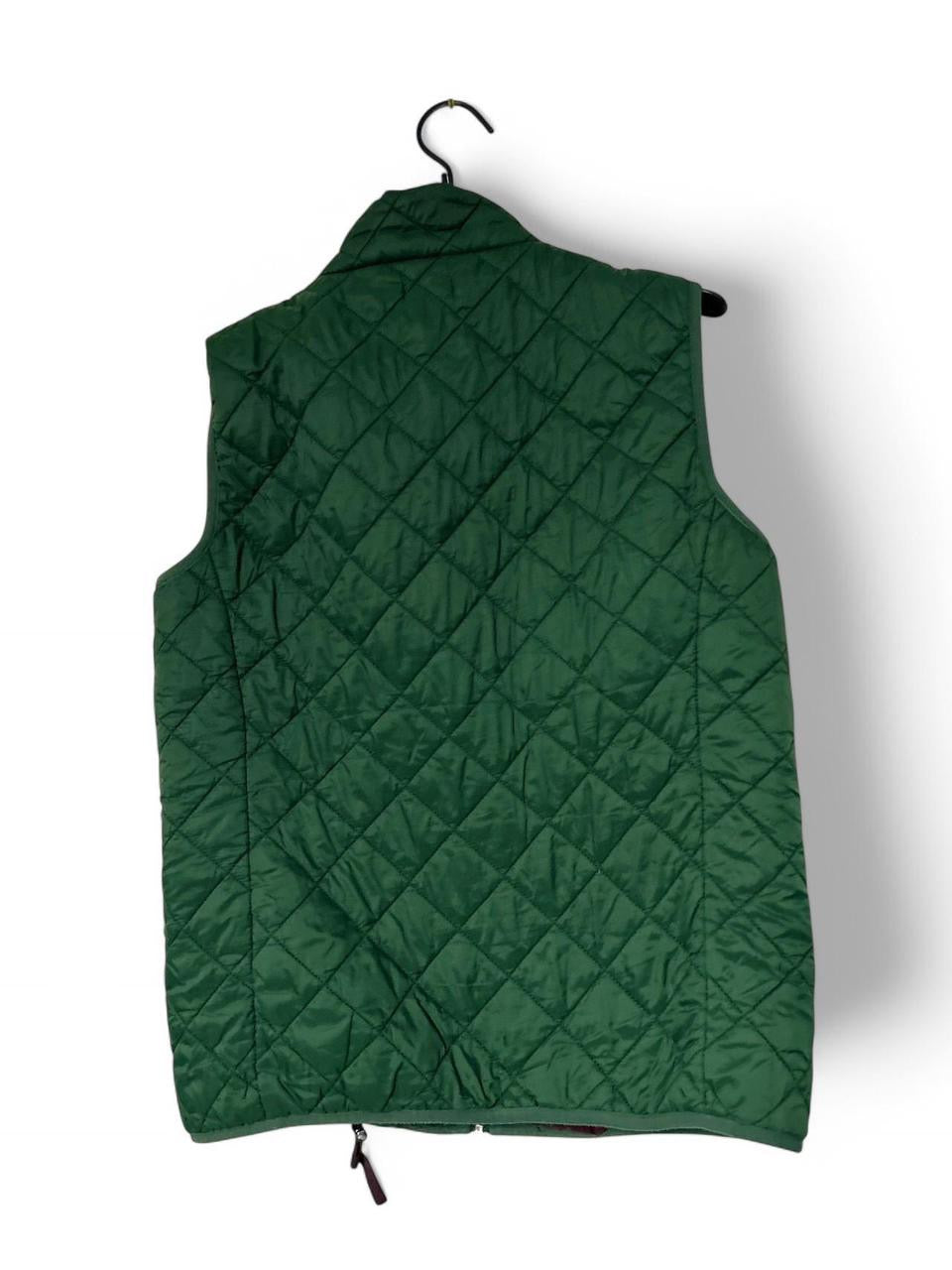 Womens Vest-DUSTIN-SPORT-"spruce night" green quilted full zip lined-PS SKU6937
