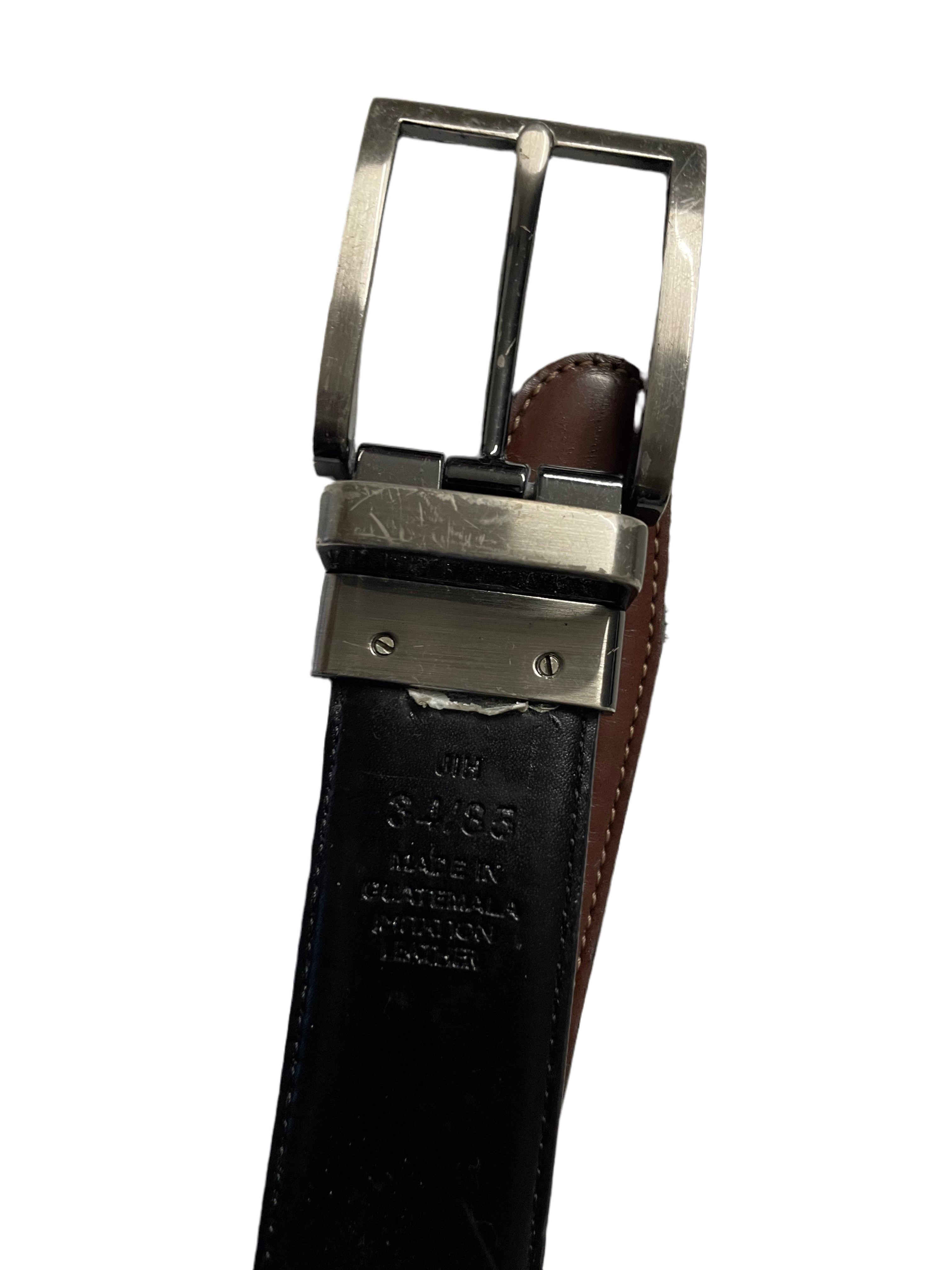 Vintage brown genuine leather belt | L38| SKU 4483