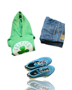 Vintage Boston Celtics Sweater Medium Green Preppy Hoodie - NBA Basketball - Size S 4071