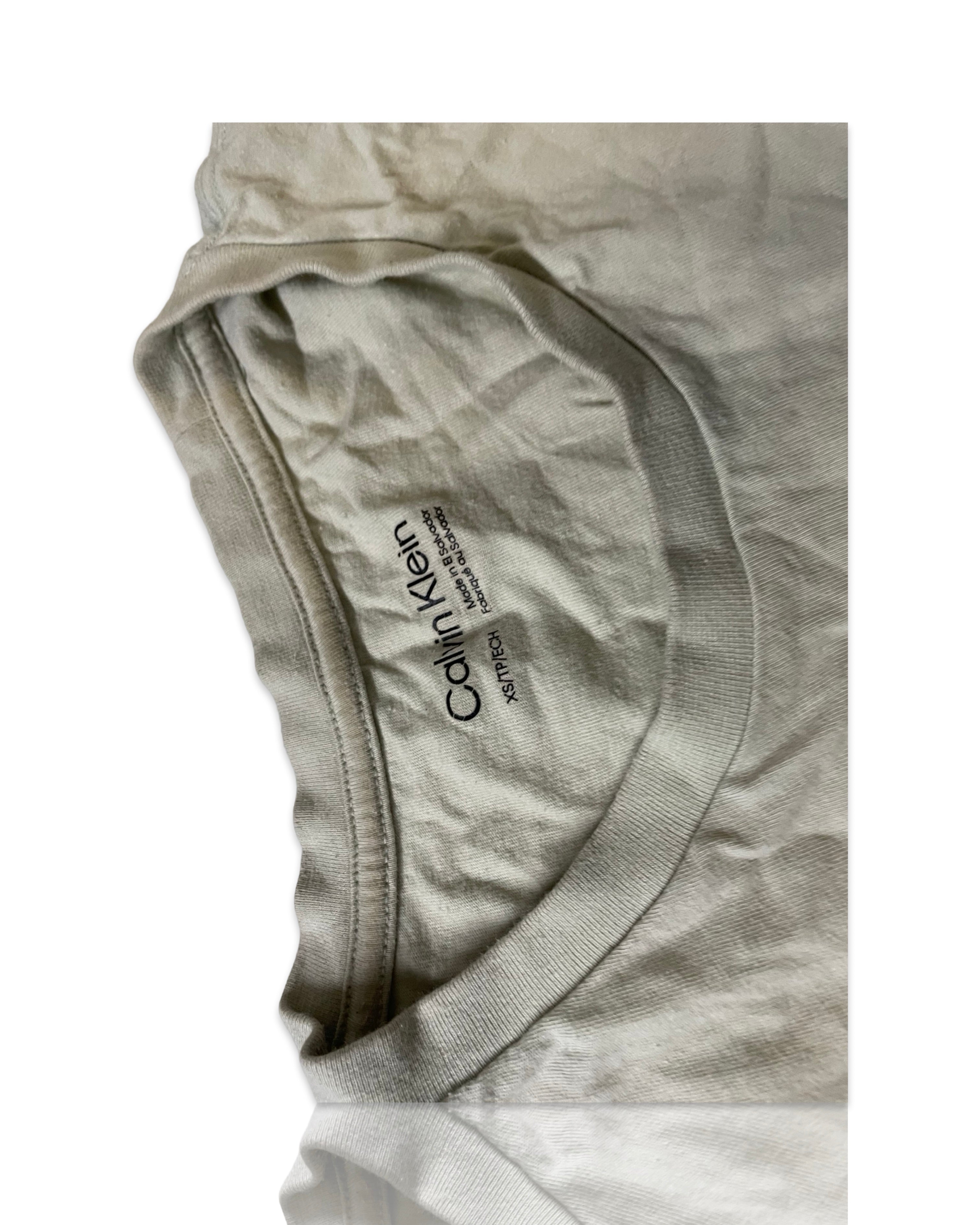 Vintage 90s Calvin Klein USA Made T Shirt Short Sleeve Mens  IN XS L 27 W18 sku |4270