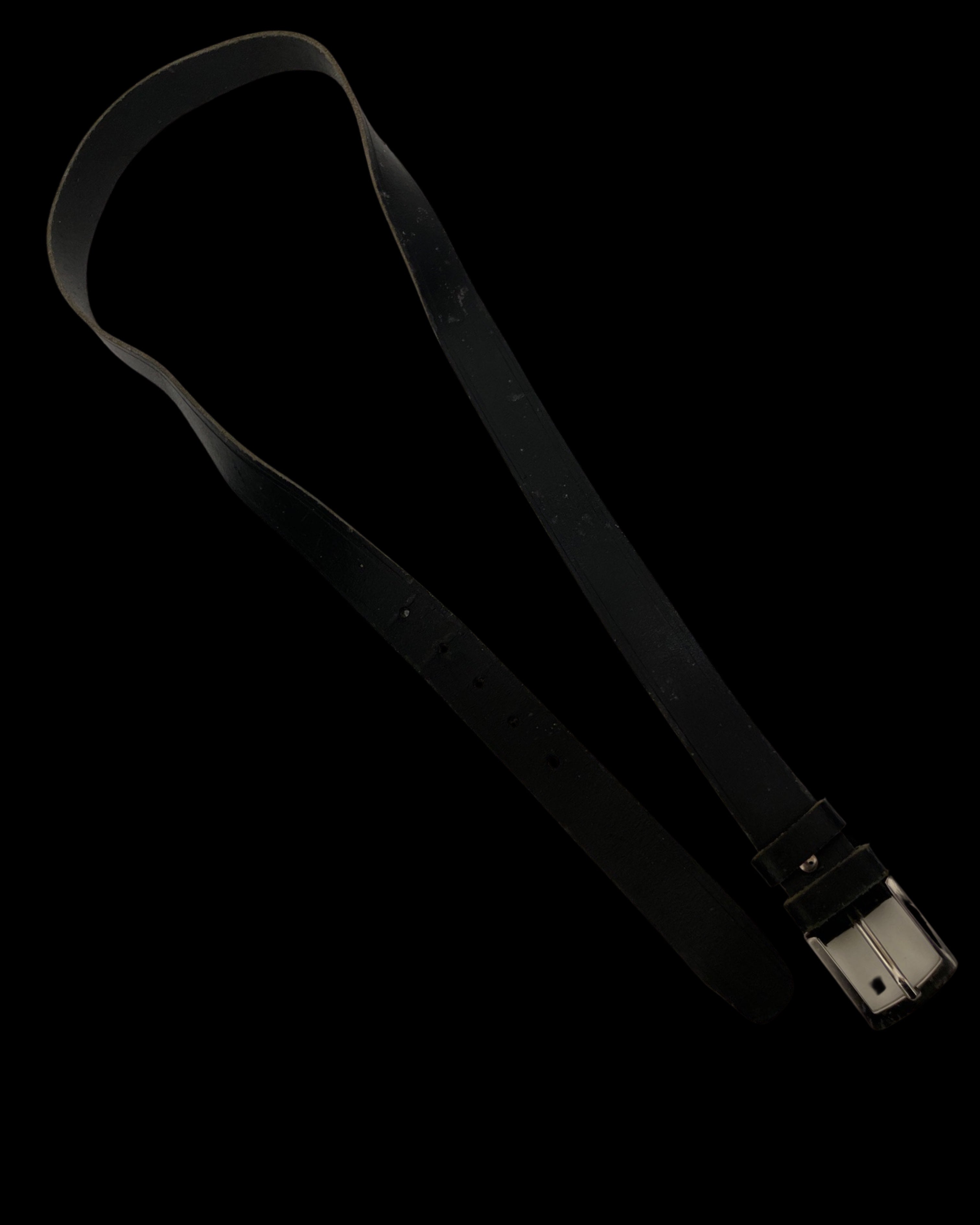 Vintage Cruz Bel black mens leather belt size M