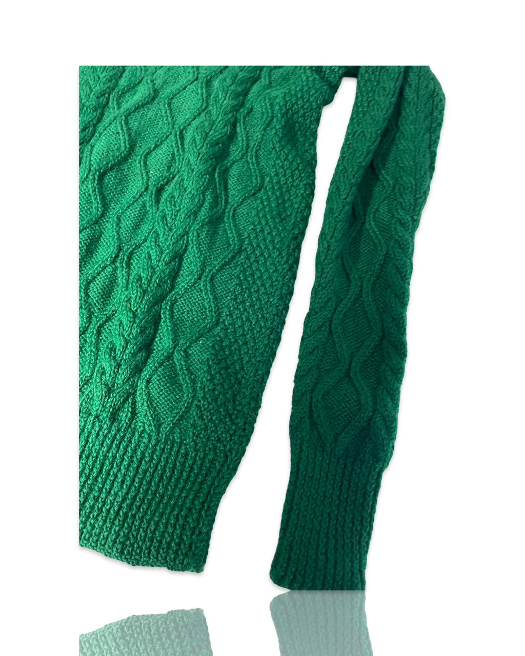 Super Soft  womens Crew Sweater in Green size small to medium |SKU 4231