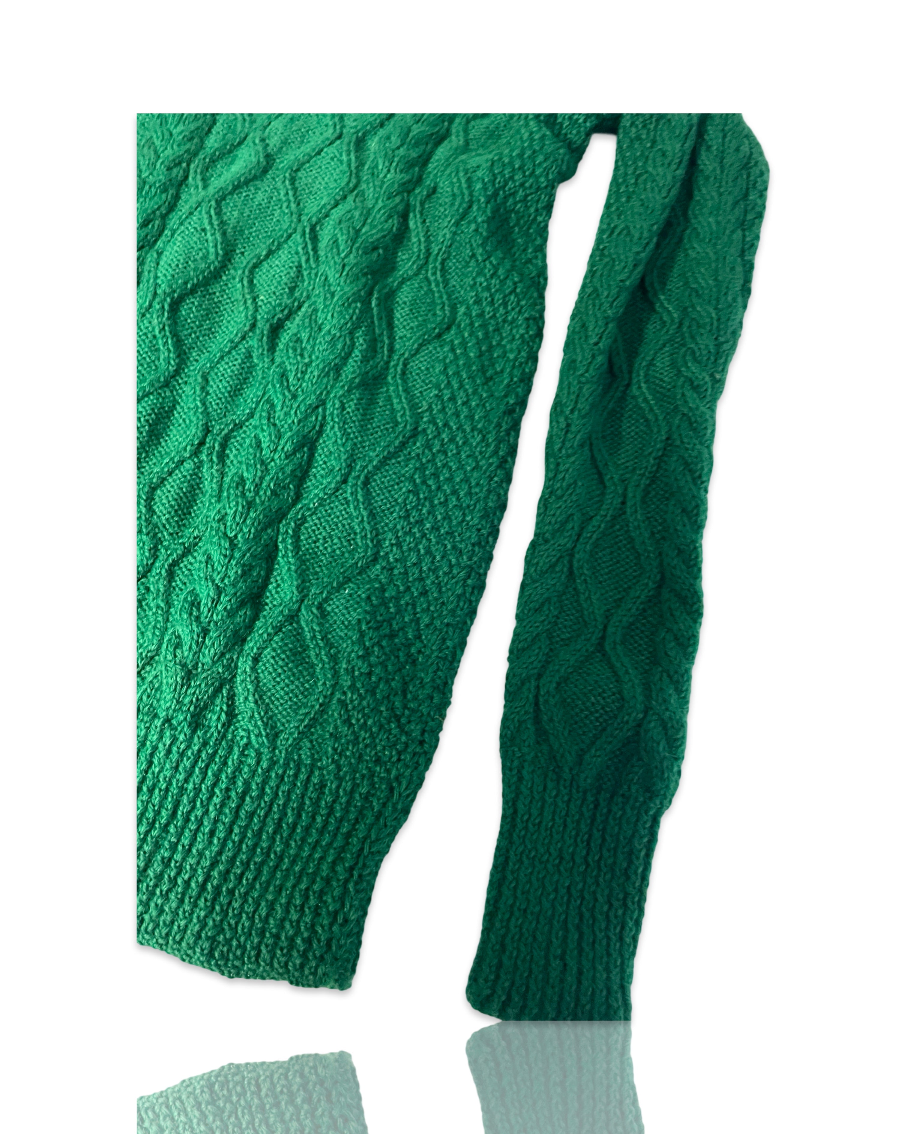 Super Soft  womens Crew Sweater in Green size small to medium |SKU 4231
