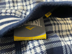Vintage men blue & white checkered Everlast full zip jacket SKU 4290