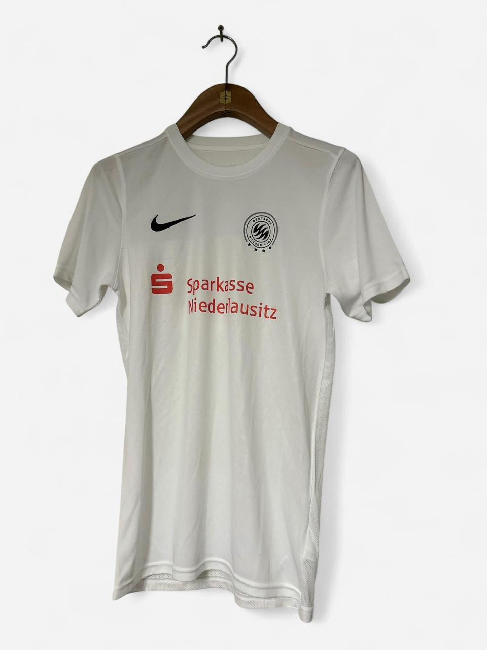 Nike white and red Sparkasse Hiedelausitz training top #football #training