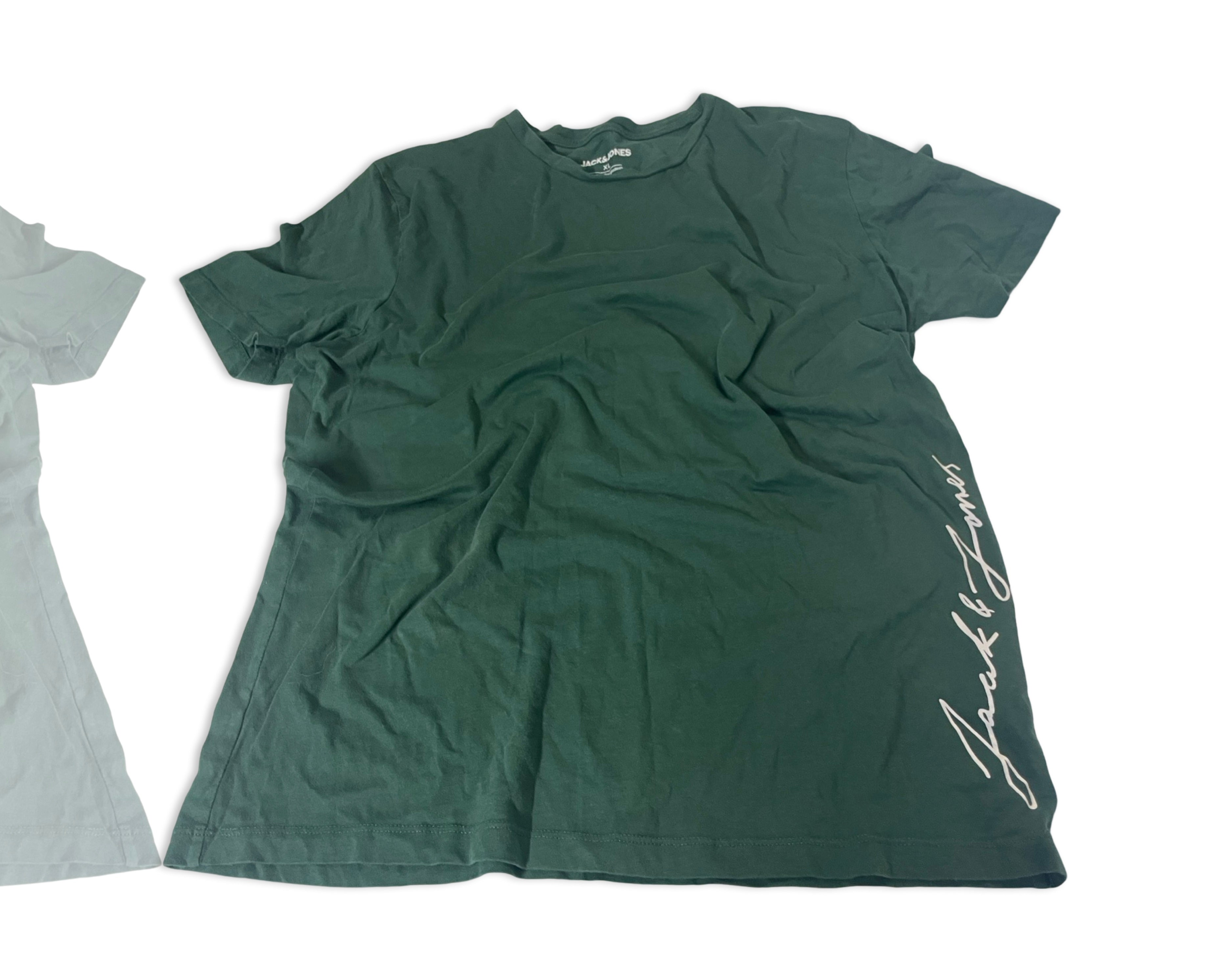 jack and jones Dark green boxy  mens  t shirt in XL |SKU 4229