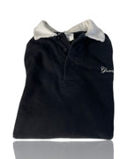 Grand rugby extra heavy thick navy mens polo in size L |SKU 4234