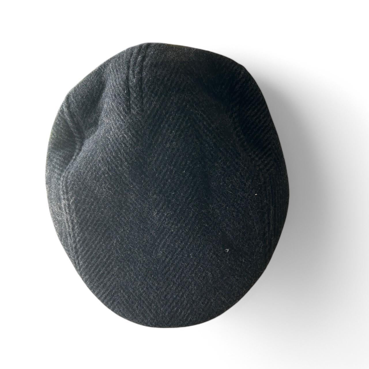 Vintage men's grey plaid flat cap| SKU 6813