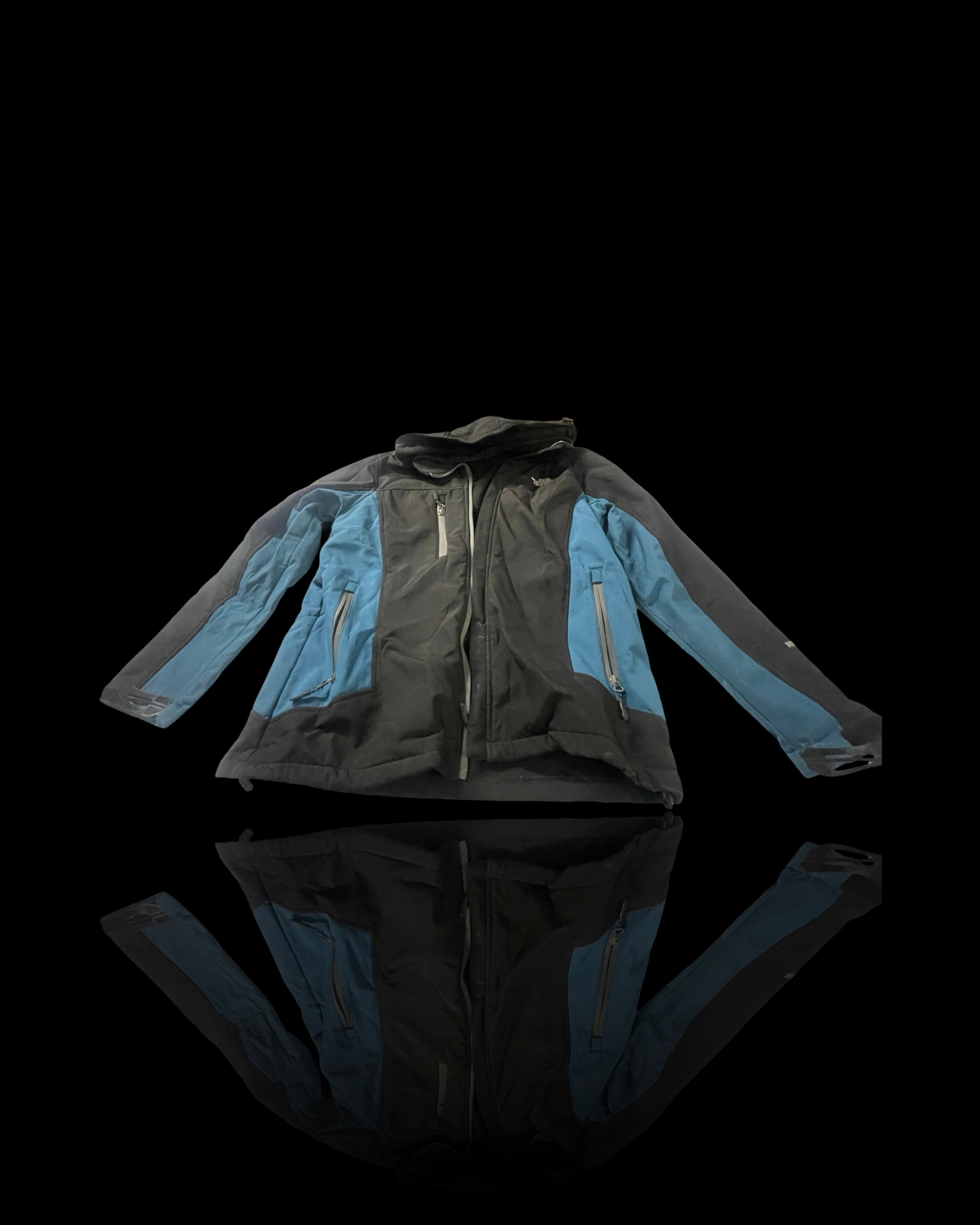 "New The North Face Women's Blue Insulated Hooded Windbreaker Jacket XXL (Recommended Size XL) - SKU 4153