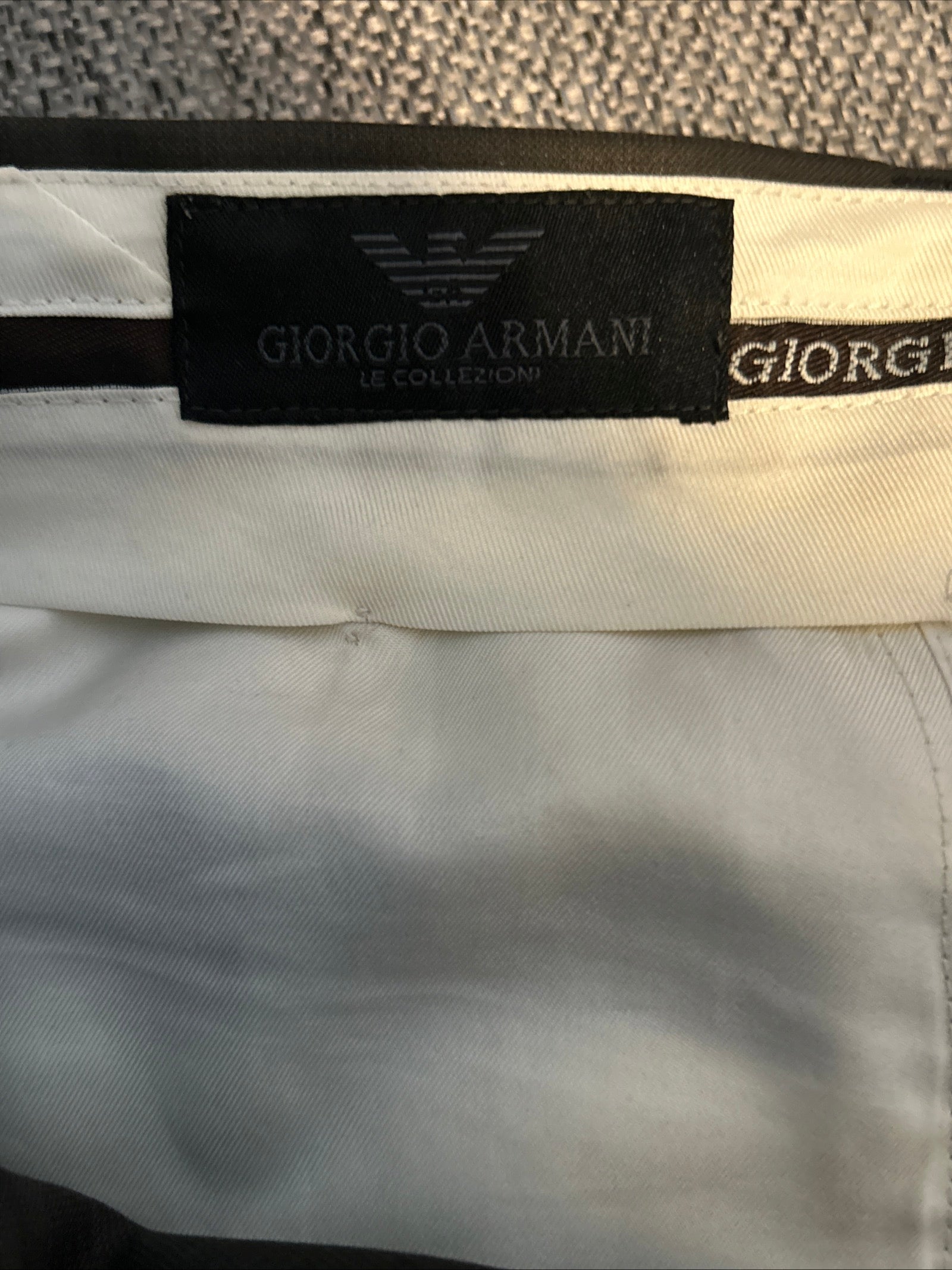 GIORGIO ARMANI COLLEZIONI Mens Brown Viscose/Polyester Dress Pants sz34 x 28