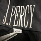 J Percy made in USA in sz L Navy peacoat with button-up closure, multiple pockets, and a classic, preppy style #preppy #wintercoat L 31 W20 AKU 6908