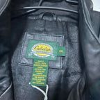 Vintage women’s Black Cabela's leather jacket #leatherjacket in xxl l 28 w 21 SKU 6879