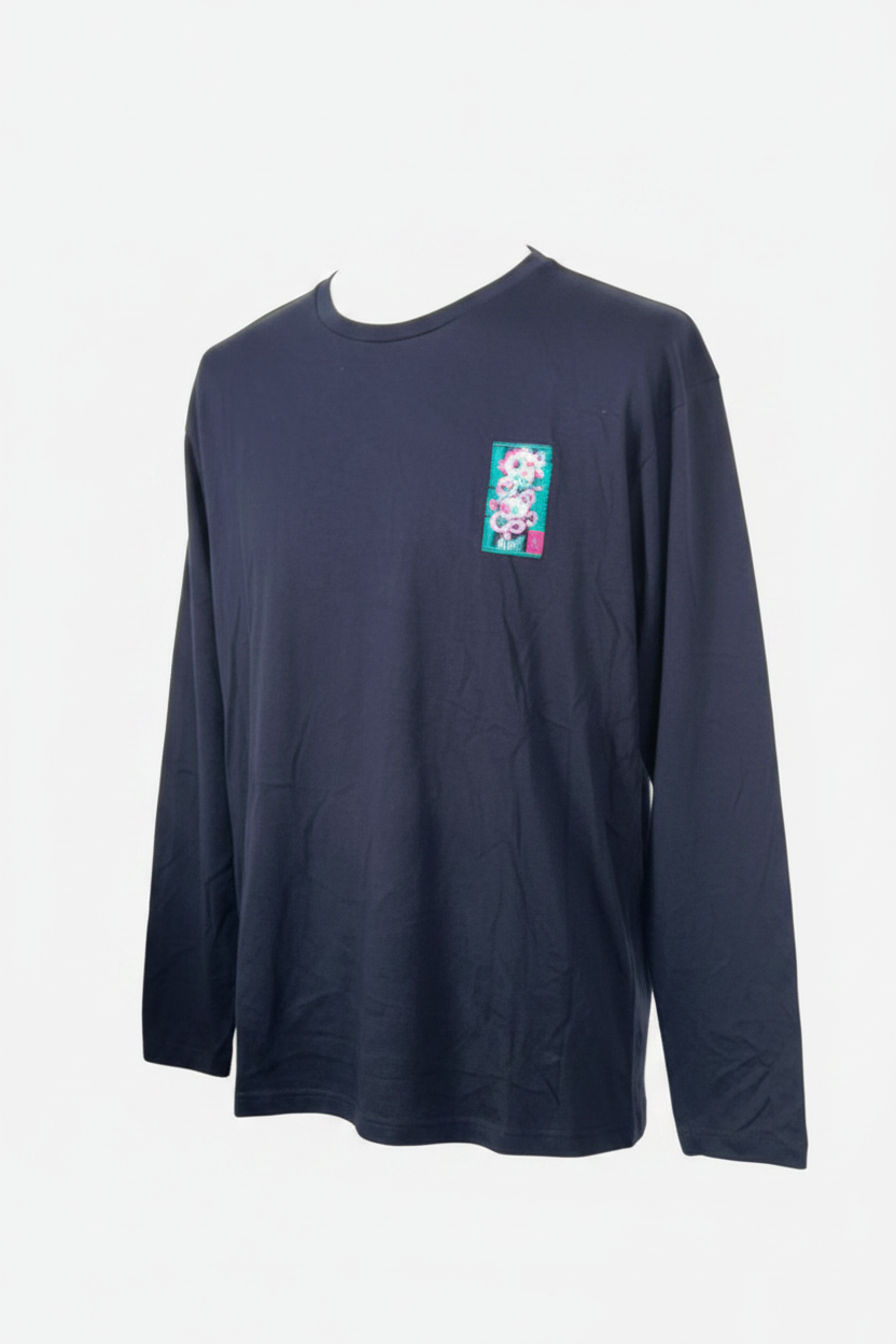 Jack & Jones Originals oversized long sleeve t-shirt with a dragon back print in black.