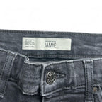 Vintage women Topshop Black Eyelet Jamie skinny studded Jeans W 26 L 34 Sku 6864