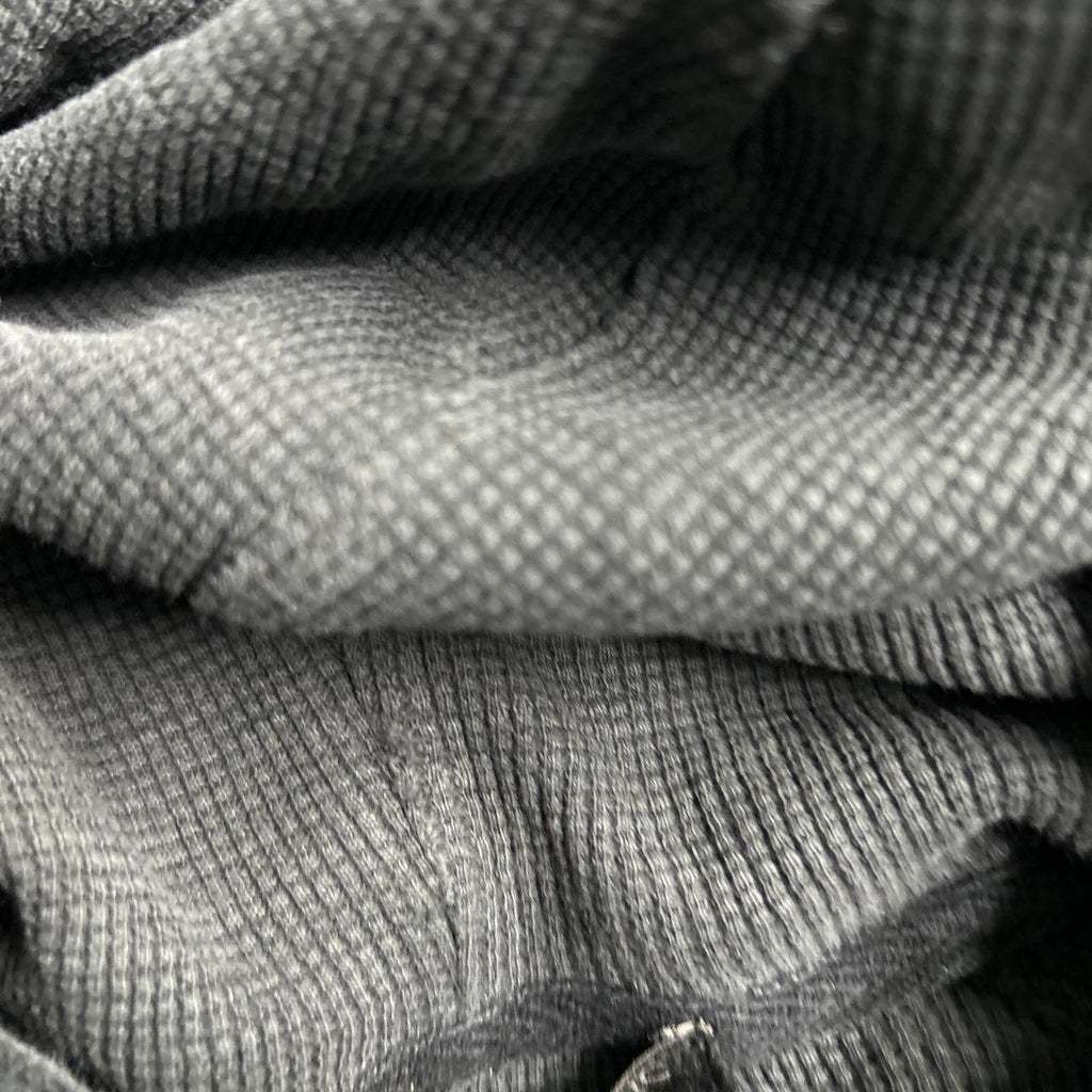 Banana Republic Hoodie Men's Extra Large Gray Waffle Knit Pullover Long Sleeve in XL L29 W25