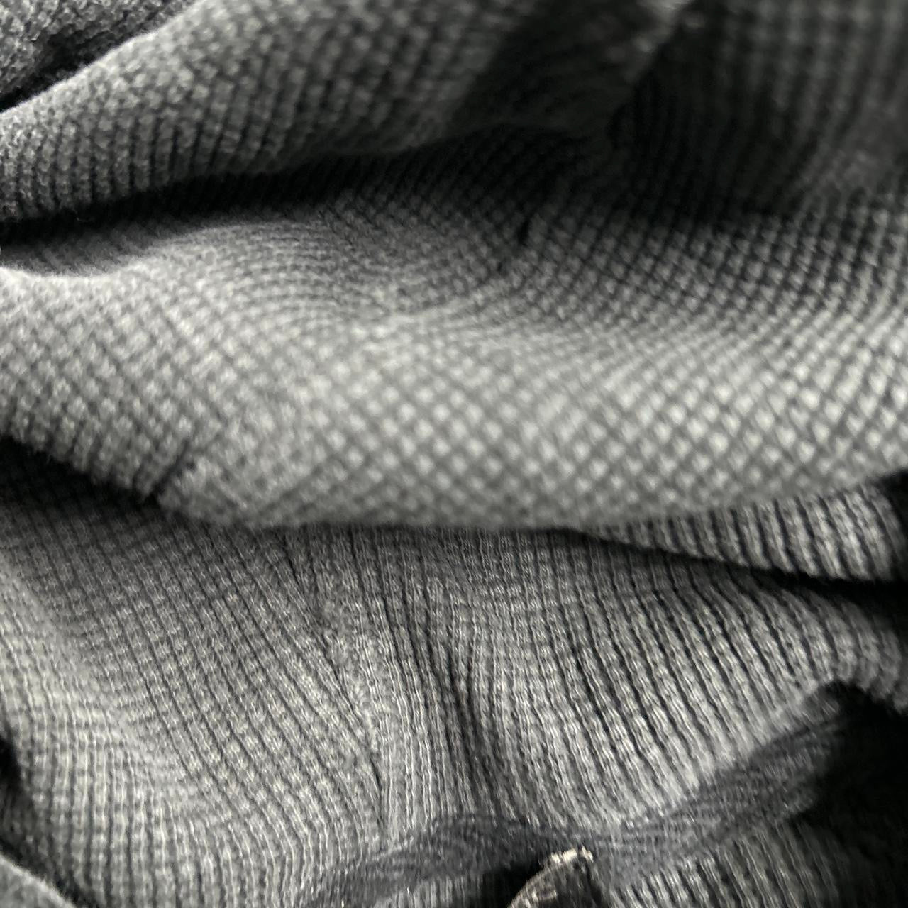 Banana Republic Hoodie Men's Extra Large Gray Waffle Knit Pullover Long Sleeve in XL L29 W25