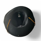 Brixton black wool cowboy hat with brown leather band and adjustable leather tie #westernvibes sku 6815