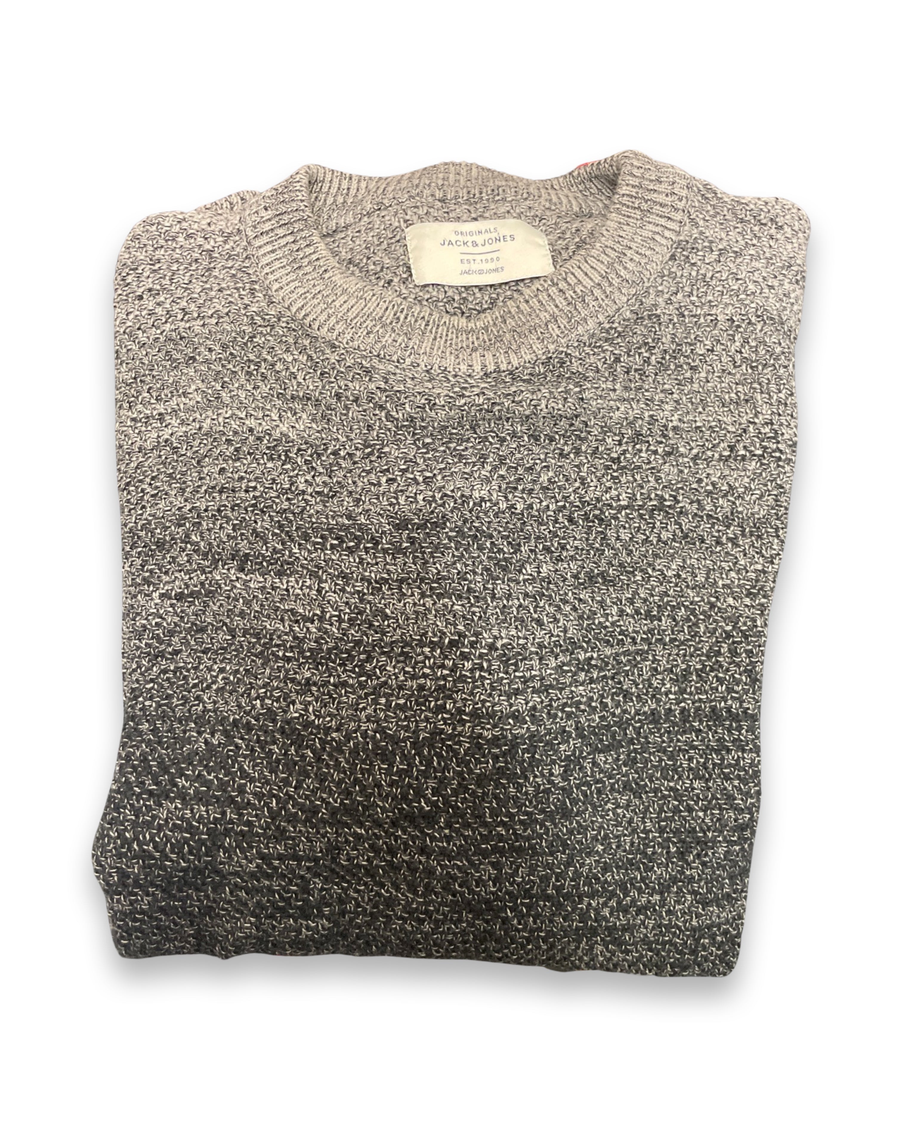 Jack & Jones Jortwin Knit Crew Neck grey sweatshirt