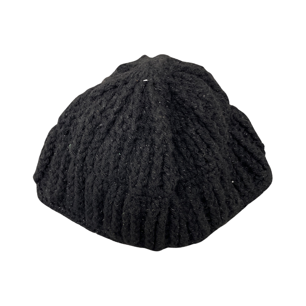 Rubynee Vintage y2k winter knitted black bob cap