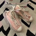 Rubynee Vintage y2k pink converse high trainer sneaker
