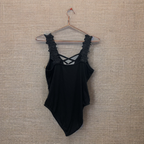 Rubynee Vintage y2k black petite sleeveless bodysuits size 8
