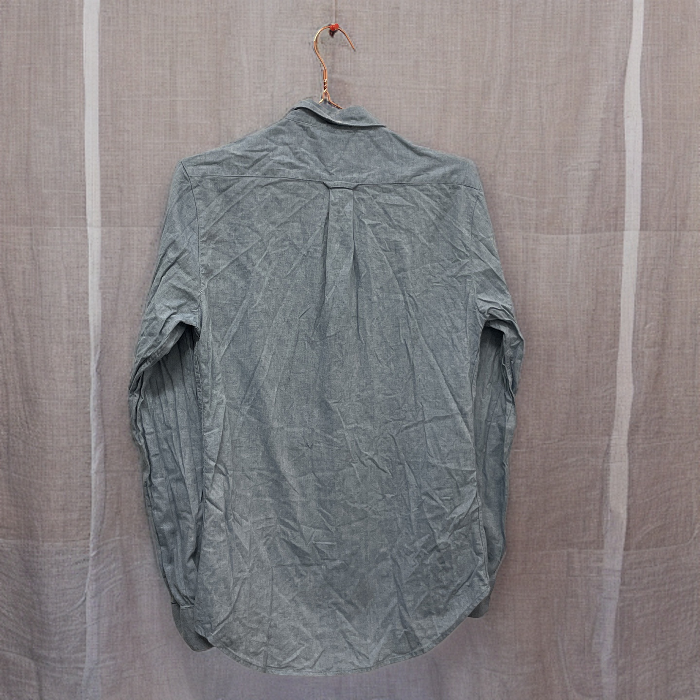 Rubynee  Vintage y2k mens slim fit Farah blue shirt size XS