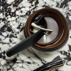 Rubynee Vintage y2k mens made in italy leather brown belt