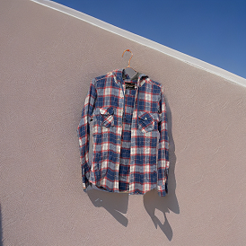 Rubynee Vintage y2k mens Topman blue checkered Hoodie shirt size XXS