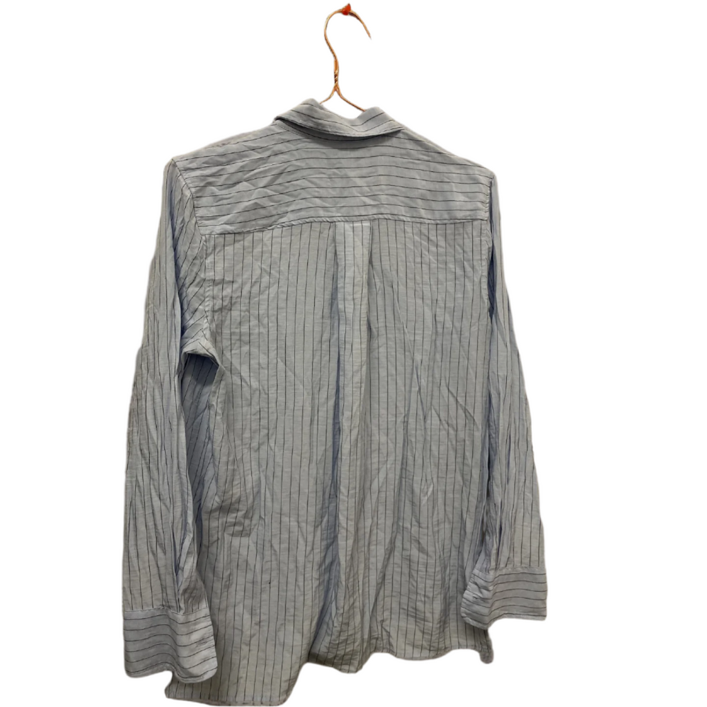 Rubynee  Vintage y2k womens mark & spencer line stripe blue shirt size 10