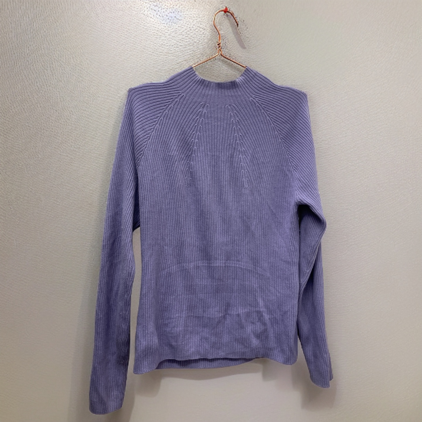 Rubynee Vintage y2k Purple Organic Funnel Neck Sweater size L